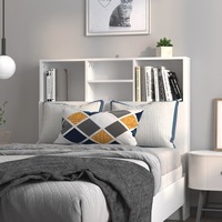 Headboard Cabinet White 100 cm vidaXL