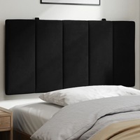 Headboard Cushion Black 107 cm Velvet vidaXL