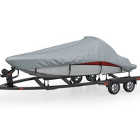 Boat Cover Grey Length 519-580 cm Width 294 cm vidaXL
