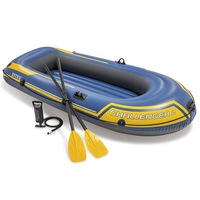 INTEX Challenger 2 Set Inflatable Boat with Oars and Pump