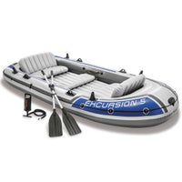 Costway Inflatable Boat Fishing Excursion Water Boating Set w