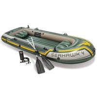 INTEX Seahawk 4 Set Inflatable Boat with Oars and Pump