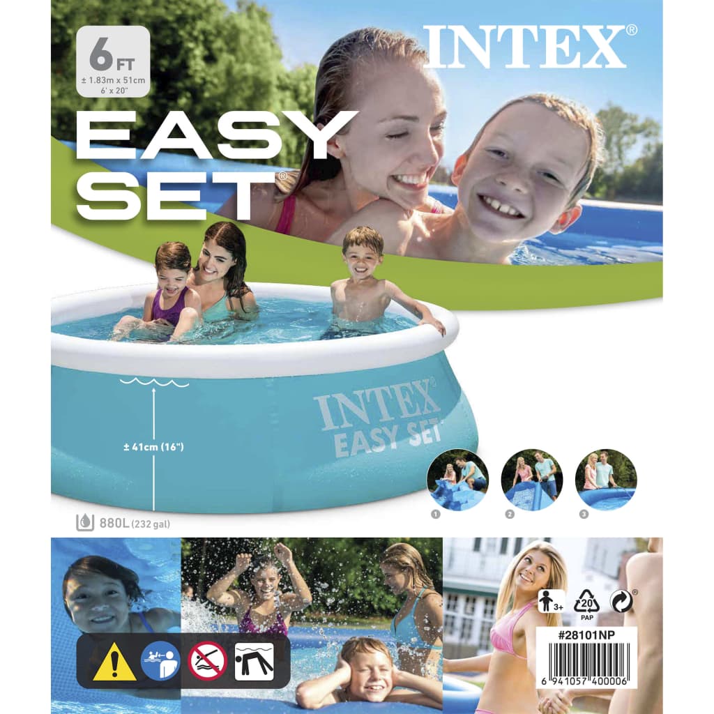 Buy Intex Swimming Pool "Easy Set" 183x51 Cm 28101NP - MyDeal