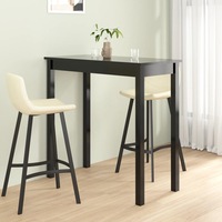 Bar Table MDF Black 115x55x107 cm vidaXL