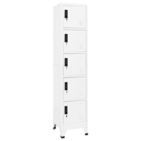 Locker Cabinet White 38x40x180 cm Steel vidaXL