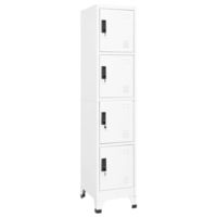 Locker Cabinet White 38x45x180 cm Steel vidaXL