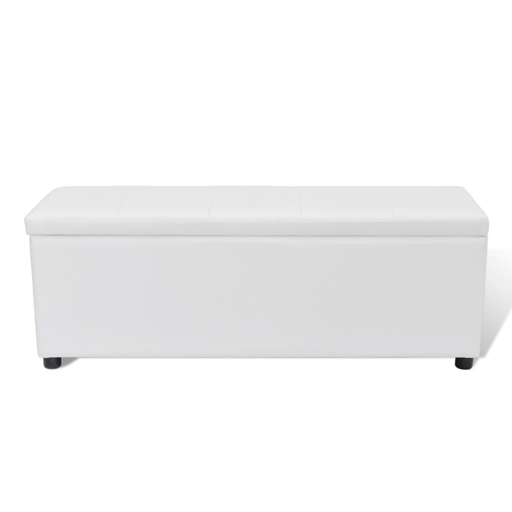 Storage Bench White Medium Size vidaXL