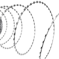 Razor Wire Helical Wire Roll Galvanised Steel 100 m vidaXL
