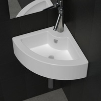 Wash Basin with Overflow 45x32x12.5 cm White vidaXL