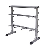 Dumbbell barbell rack vidaXL