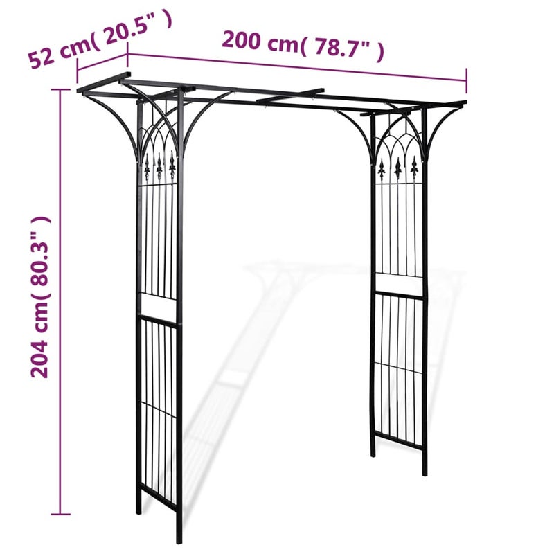 Buy Garden Arch 200x52x204 cm vidaXL - MyDeal