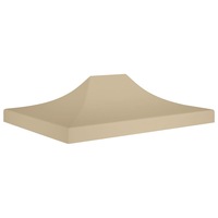 Party Tent Roof 4.5x3 m Beige 270 g/m� vidaXL