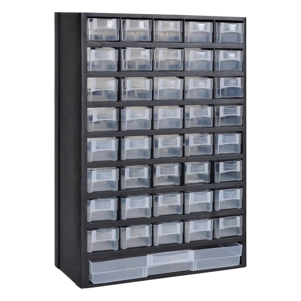 41-Drawer Plastic Storage Cabinet Tool Box vidaXL