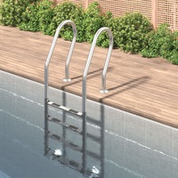 Pool Ladder Swimming Pool Ladder with Non-slip Step 304 Stainless Steel vidaXL