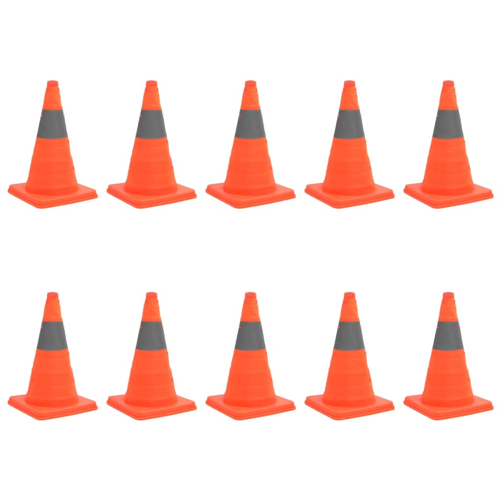 Pop up Traffic Cones 10 pcs 42 cmvidaXL vidaXL Australia