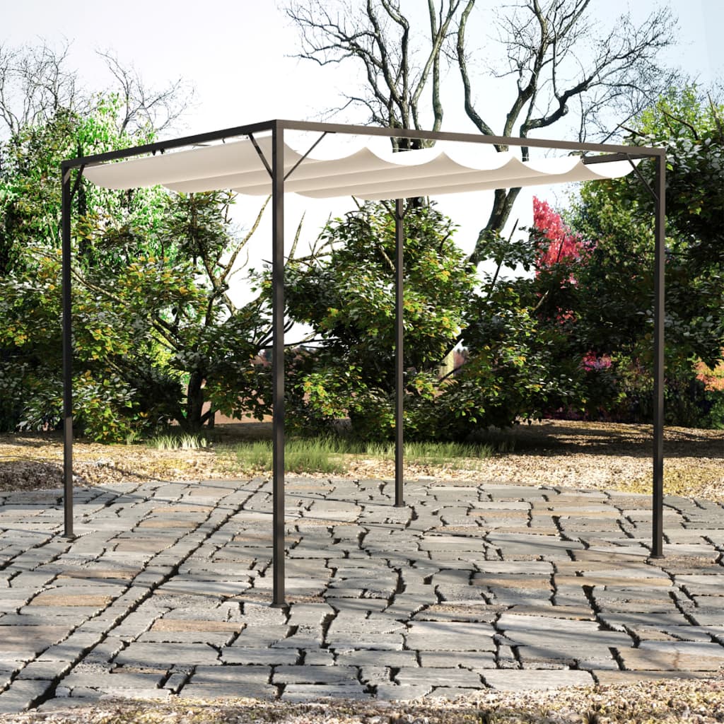 Garden Gazebo with Retractable Roof Canopy vidaXL
