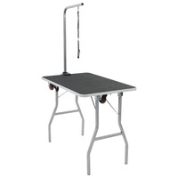 Portable Dog Grooming Table with Castors vidaXL