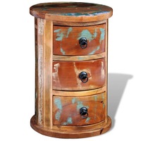 Reclaimed Cabinet with 3 Drawers Solid Wood vidaXL