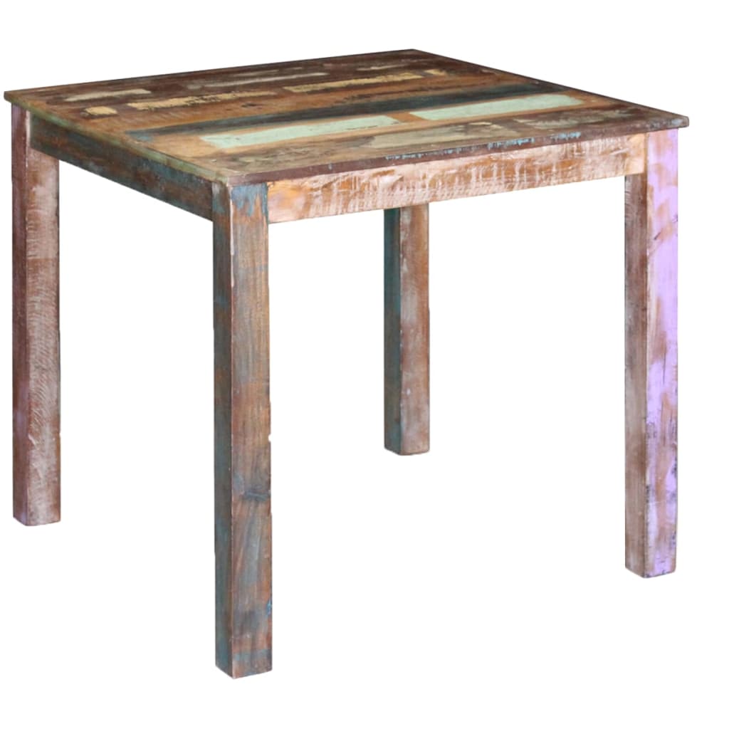 Dining Table Solid Reclaimed Wood 80x82x76 cm vidaXL