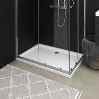 Rectangular ABS Shower Base Tray White 70x100 cm vidaXL