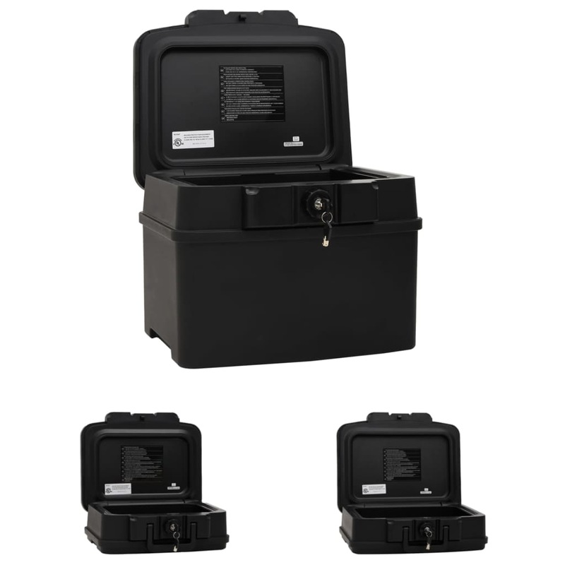 Buy Safe Box Fireproof Waterproof Safety Deposit Box Black