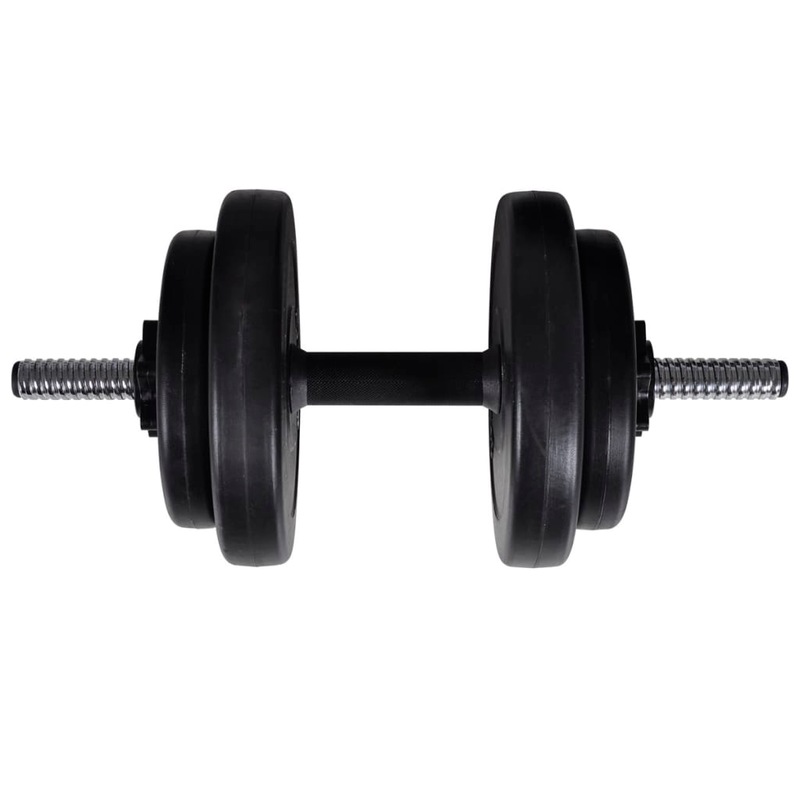 Buy Barbell + 2 Dumbbell Set 60.5kg vidaXL MyDeal