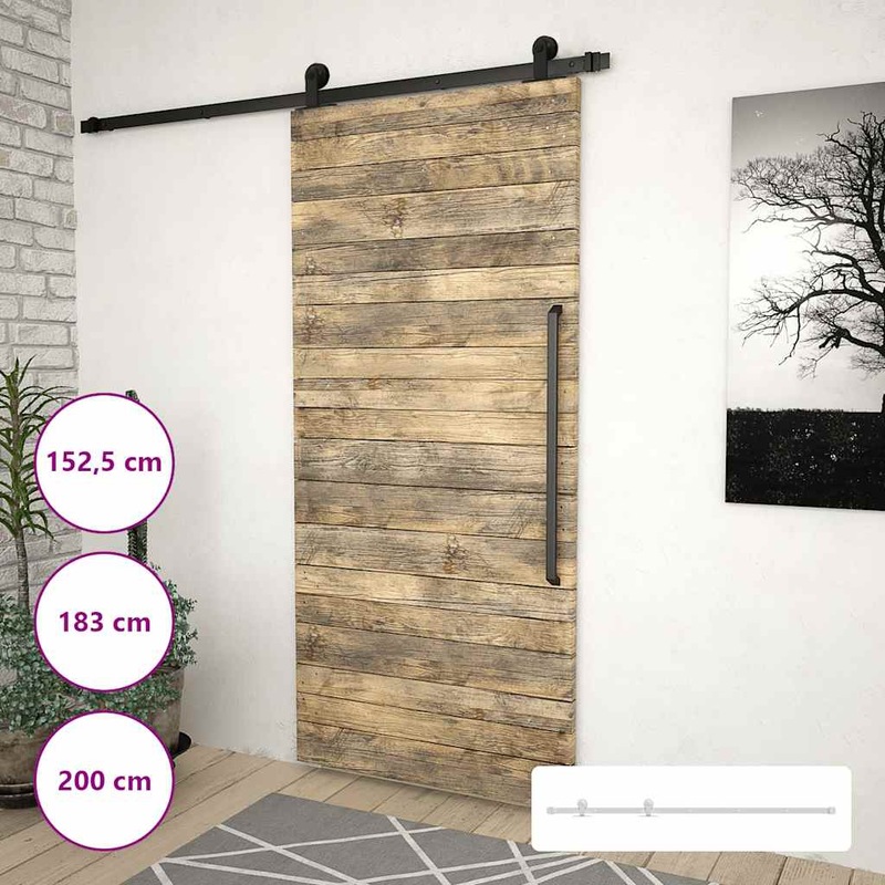 Buy Sliding Door Hardware Kits Barn Door Track Set Door Roller Steel