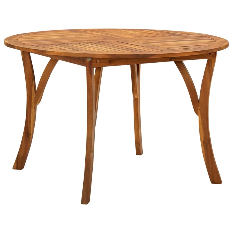 Buy Garden Table 120 cm Solid Acacia Wood MyDeal