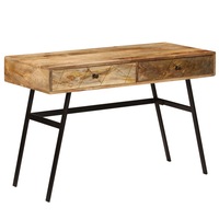 Writing Desk with Drawers Solid Mango Wood 110x50x76 cm vidaXL