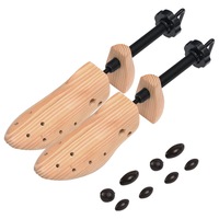 Shoe Trees Size 41-46 Solid Pine Wood vidaXL