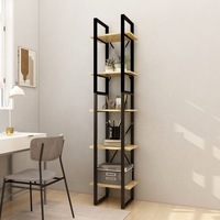 5-Tier Book Cabinet 40x30x175 cm Pinewood vidaXL