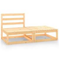 2 Piece Garden Lounge Set Solid Pinewood vidaXL