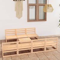 8 Piece Garden Lounge Set Solid Pinewood vidaXL