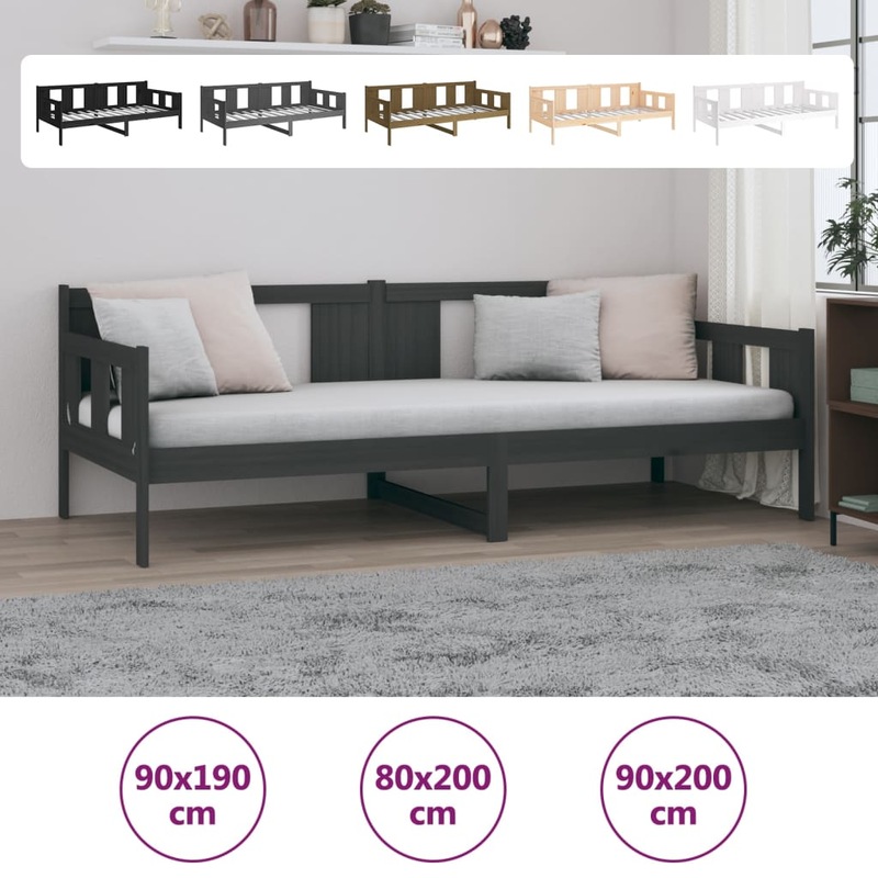 Buy Solid Wood Pine Day Bed Guest Sleepover Sofa Bed Couch Multi