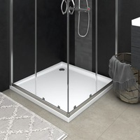 Square ABS Shower Base Tray White 80x80 cm vidaXL