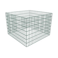 Square Mesh Garden Composter 100 x 100 x 70 cm vidaXL