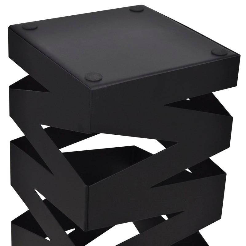 Buy Black Square Umbrella Stand Storage Holder Walking Stick Steel 48.5