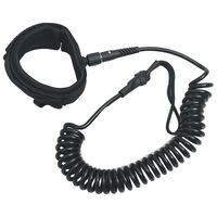 SUP Coiled Leash Black 10 inch vidaXL