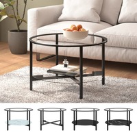 Tea Table Tempered Glass Couch Sofa Coffee Centre Table Multi Colours vidaXL