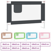 Toddler Safety Bed Rail Fabric Gate Protection Multi Colours/Sizes vidaXL