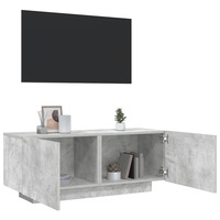 TV Cabinet Concrete Grey 100x35x40 cm Engineered Wood vidaXL