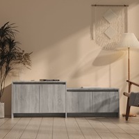 TV Cabinet Grey Sonoma 146.5x35x50 cm Engineered Wood vidaXL