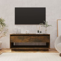 TV Cabinet Smoked Oak 102x41x44 cm Engineered Wood vidaXL