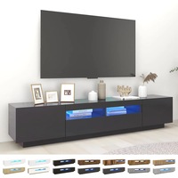 TV Cabinet with LED Lights TV Unit Stereo Hifi Cabinet Multi Colours vidaXL