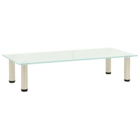 TV Stand Frosted 80x35x17 cm Tempered Glass vidaXL