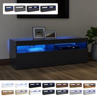 1/2x TV Cabinet with LED Lights Stand Rack Storage Multi Colours/Sizes vidaXL