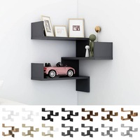 1/2x Wall Corner Shelf Engineered Wood Cabinet Furniture Multi Colours vidaXL