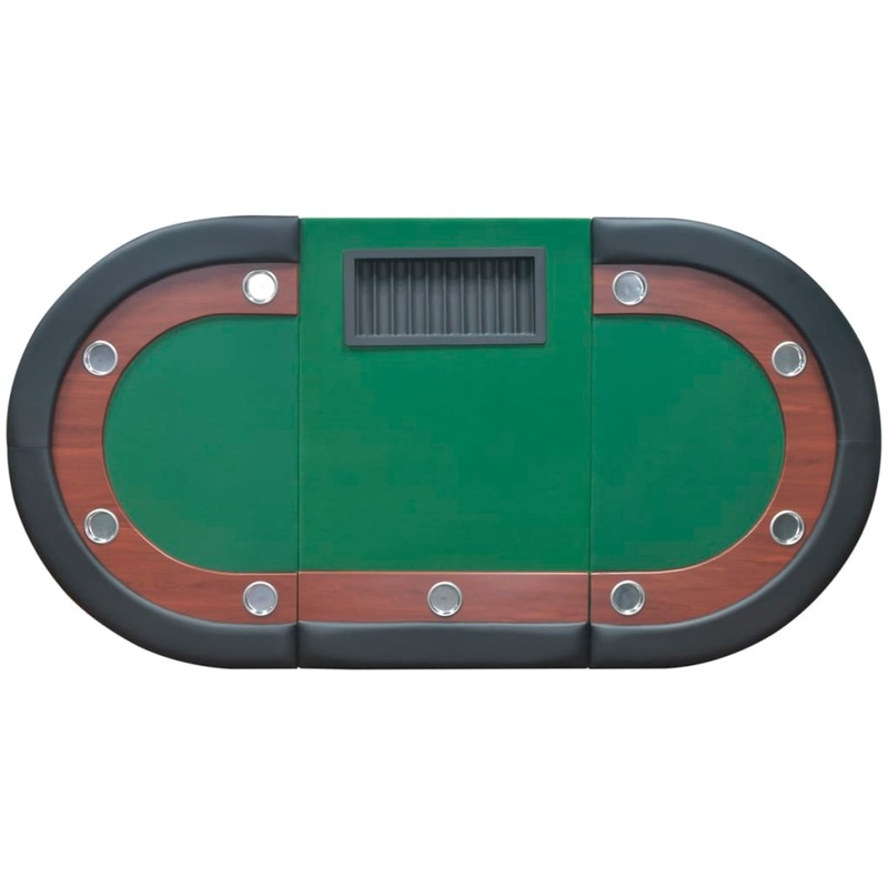 Buy 10Player Poker Table with Dealer Area and Chip Tray Green MyDeal