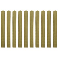 10x Wood Impregnated Fence Slats Outdoor Fencing Picket Multi Sizes vidaXL
