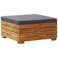 Sectional Footrest 1 pc with Cushion Solid Acacia Wood vidaXL
